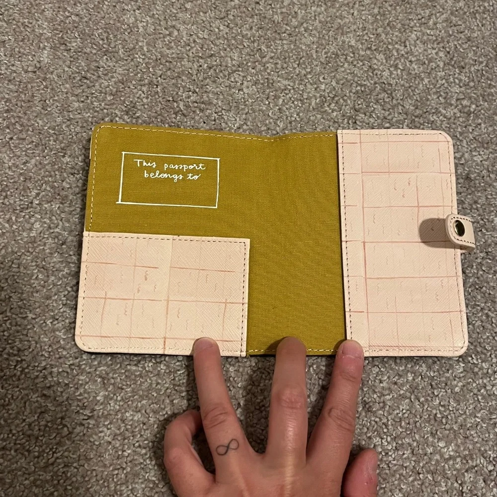 Anthropologie and 1Canoe2 World Map Passport Holder Cover and Luggage Tag Set